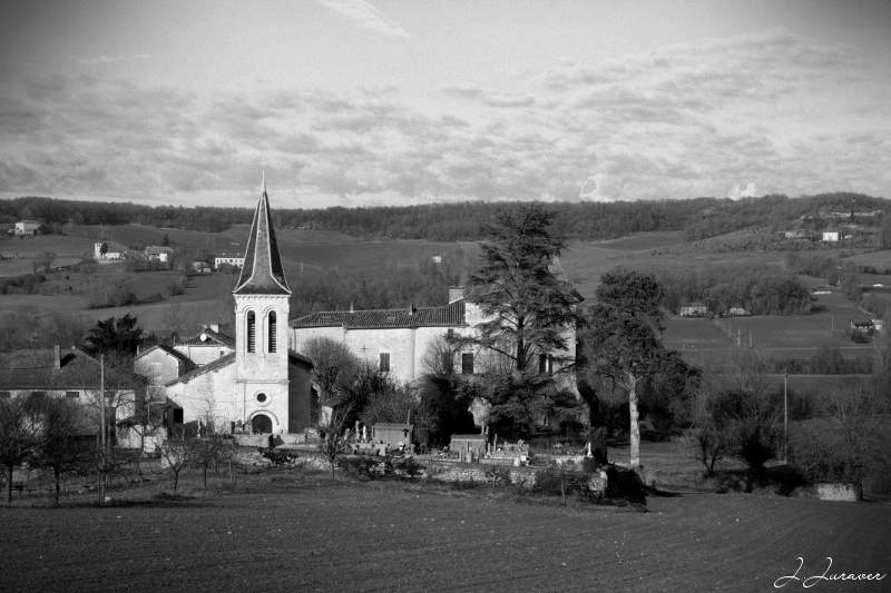 Lendou-en-Quercy - Eglise Saint Laurent (Eglise de Saint Laurent Lolmie)